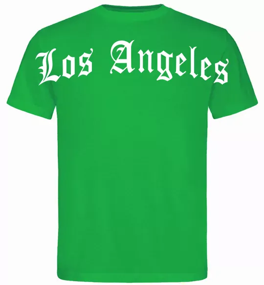 Чоловіча футболка Los Angeles спина Зелений фото