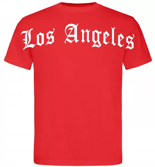 Чоловіча футболка Los Angeles спина Червоний фото