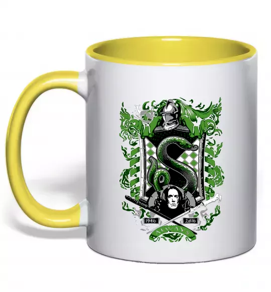 Чашка з кольоровою ручкою Snape Always Сонячно жовтий фото