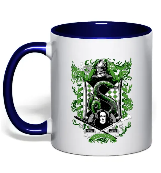 Чашка з кольоровою ручкою Snape Always Глибокий темно-синій фото