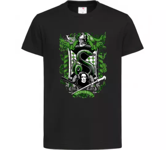 Детская футболка Snape Always Черный фото
