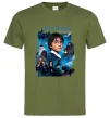 Чоловіча футболка Гарі Поттер та філософський камінь Оливковий фото