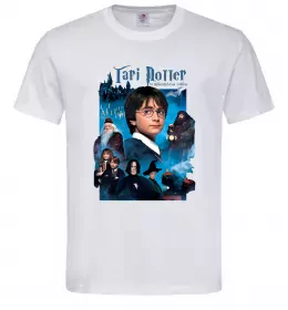 Мужская футболка Гарі Поттер та філософський камінь Белый фото