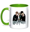 Чашка с цветной ручкой Гарі Герміона та Рон Зеленый фото