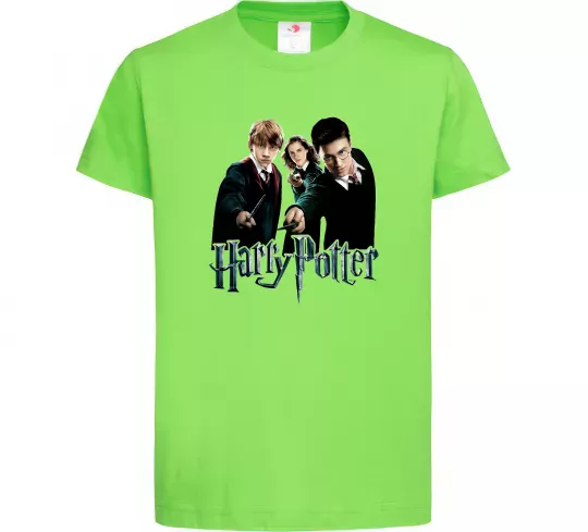 Детская футболка Гарі Герміона та Рон Лаймовый фото