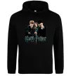 Мужская толстовка (худи) Гарі Герміона та Рон Черный фото