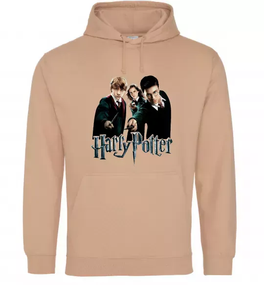 Жіноча толстовка (худі) Гарі Герміона та Рон Пісочний фото