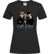 Женская футболка Гарі Герміона та Рон Черный фото