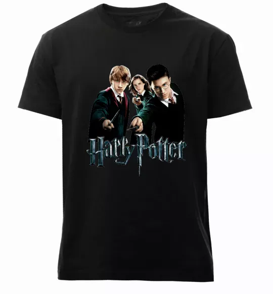 Мужская премиум футболка Гарі Герміона та Рон Черный фото