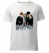 Мужская премиум футболка Гарі Герміона та Рон Белый фото