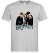 Мужская футболка Гарі Герміона та Рон Серый Мужская футболка Гарі Герміона та Рон Серый фото