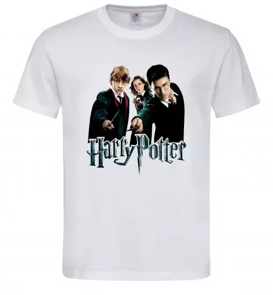 Мужская футболка Гарі Герміона та Рон Белый фото