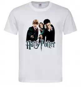 Мужская футболка Гарі Герміона та Рон Белый фото