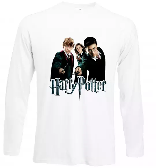 Лонгслів Гарі Герміона та Рон Білий фото