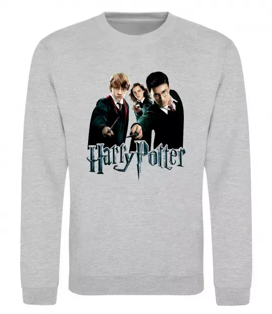 Свитшот Гарі Герміона та Рон Серый меланж фото