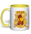 Чашка с цветной ручкой The chosen one Potter Солнечно желтый фото