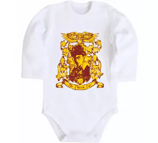 Детский боди The chosen one Potter Белый фото