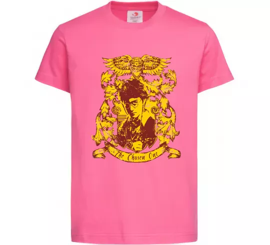 Дитяча футболка The chosen one Potter Яскраво-рожевий фото