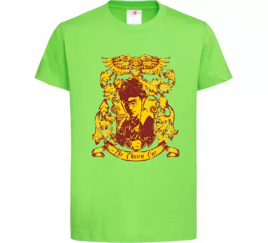 Дитяча футболка The chosen one Potter Лаймовий фото
