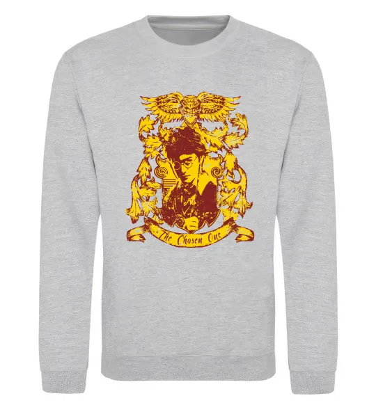 Свитшот The chosen one Potter Серый меланж фото