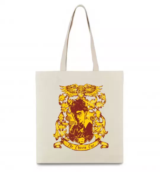 Еко-сумка The chosen one Potter Бежевий фото