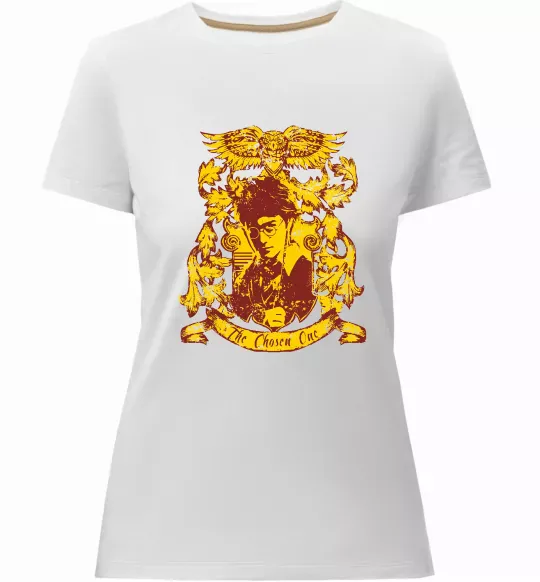 Женская премиум футболка The chosen one Potter Белый фото