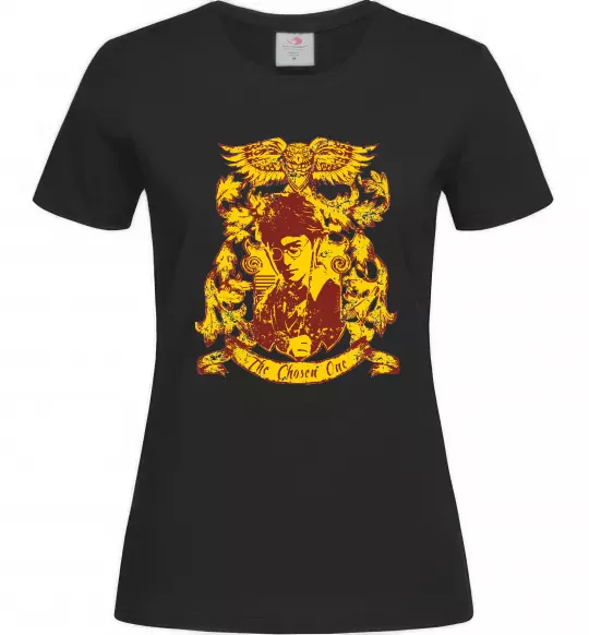 Жіноча футболка The chosen one Potter Чорний фото