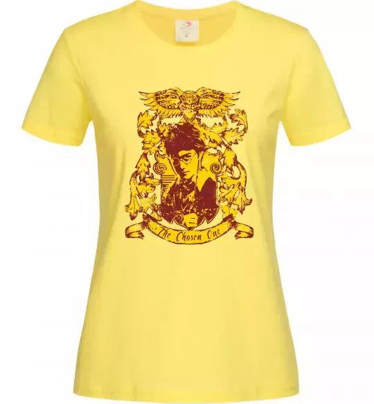 Жіноча футболка The chosen one Potter Лимонний фото
