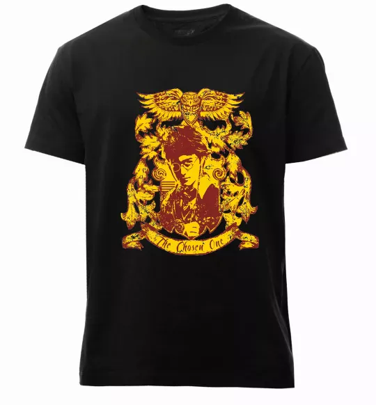 Мужская премиум футболка The chosen one Potter Черный фото