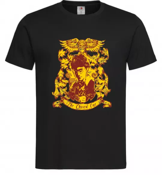 Мужская футболка The chosen one Potter Черный фото