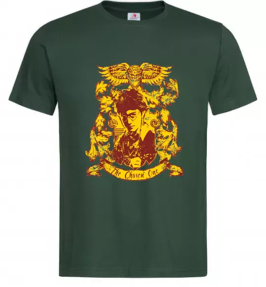 Мужская футболка The chosen one Potter Темно-зеленый фото