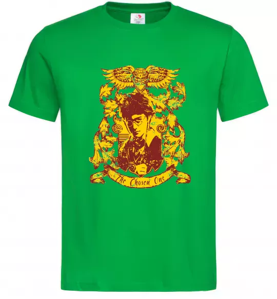 Мужская футболка The chosen one Potter Зеленый фото