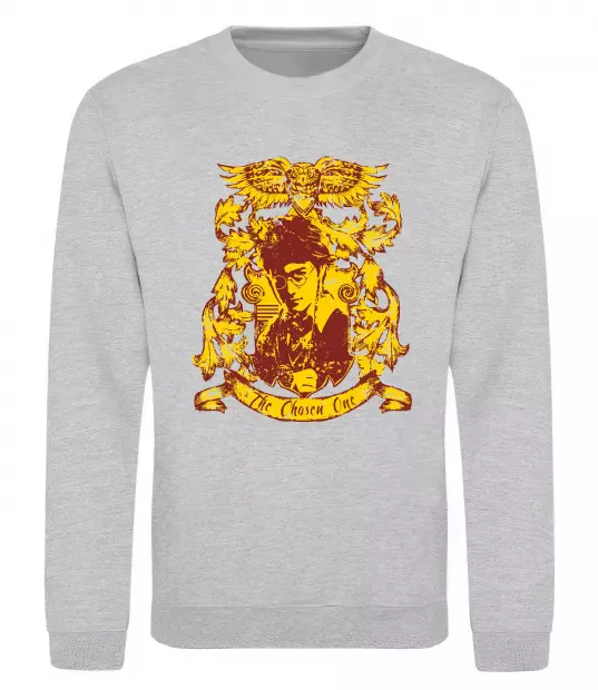 Свитшот The chosen one Potter Серый меланж фото
