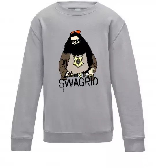 Детский Свитшот Swagrid Серый меланж фото