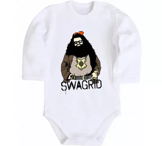 Дитячий бодік Swagrid Білий фото