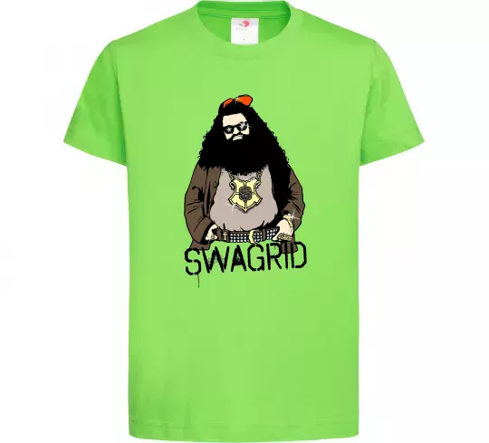 Дитяча футболка Swagrid Лаймовий фото