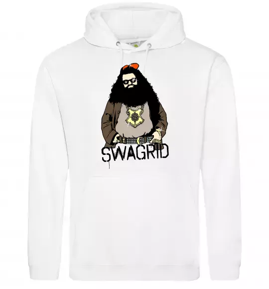 Мужская толстовка (худи) Swagrid Белый фото