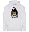 Мужская толстовка (худи) Swagrid Серый меланж фото