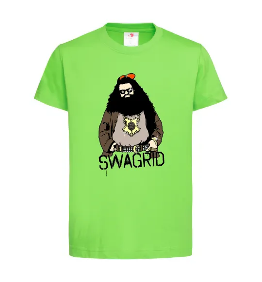Дитяча футболка Swagrid Лаймовий фото