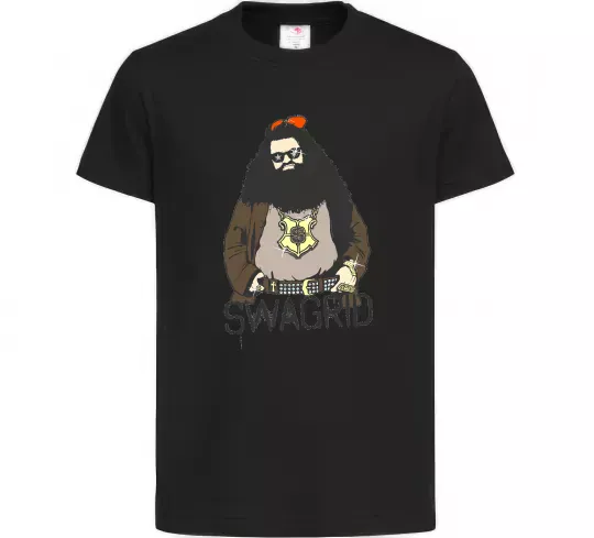 Дитяча футболка Swagrid Чорний фото