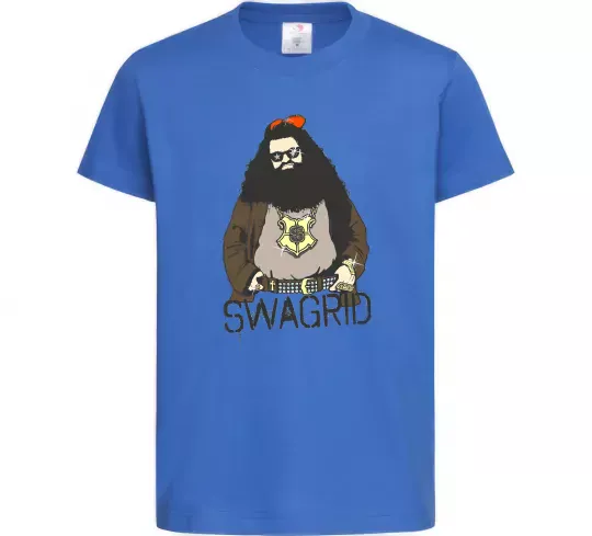 Дитяча футболка Swagrid Яскраво-синій фото