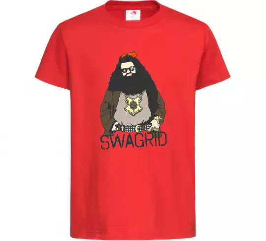 Дитяча футболка Swagrid Червоний фото