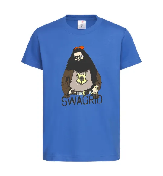 Дитяча футболка Swagrid Яскраво-синій фото