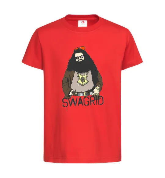Дитяча футболка Swagrid Червоний фото