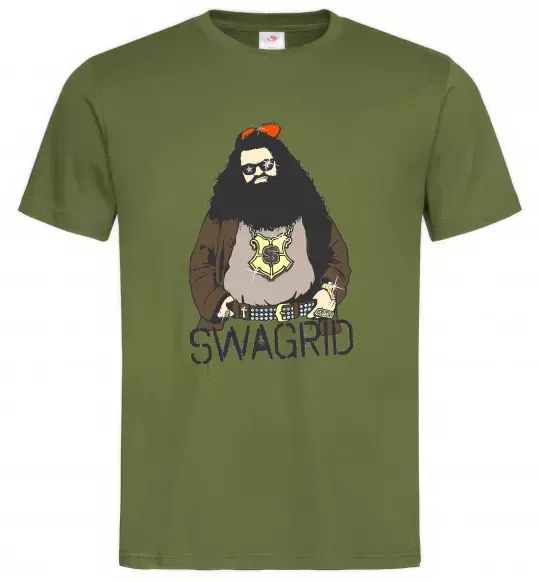 Мужская футболка Swagrid Оливковый фото