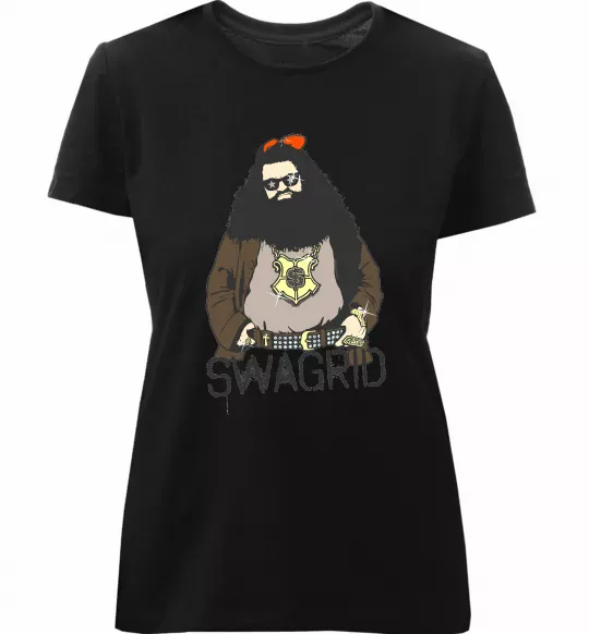 Жіноча преміум футболка Swagrid Чорний фото