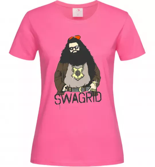 Женская футболка Swagrid Ярко-розовый фото