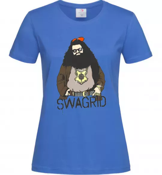 Женская футболка Swagrid Ярко-синий фото
