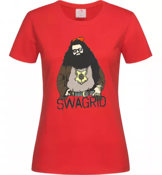 Женская футболка Swagrid Красный фото