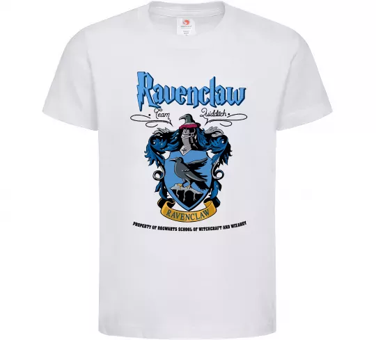 Детская футболка Ravenclaw Белый фото